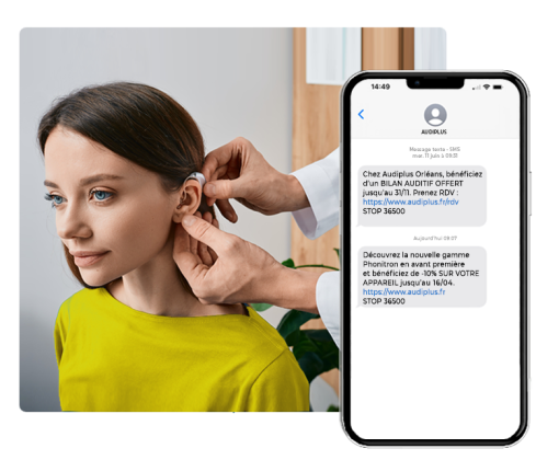 campagne sms centre auditif