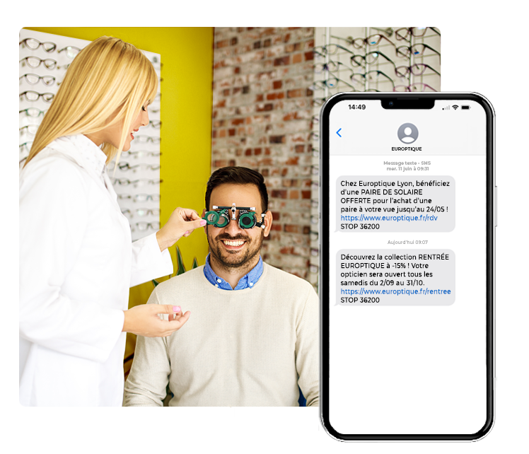 campagne sms opticien