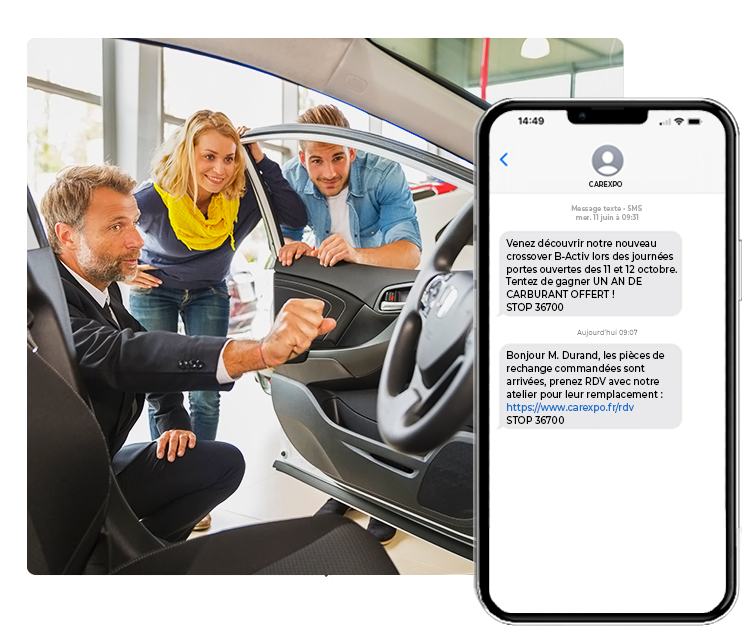 campagne sms pro garage automobile et concession