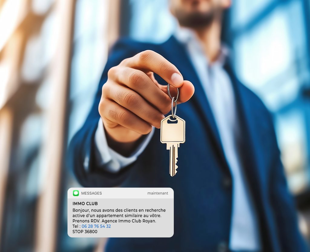 envoyer campagne sms agence immobilière