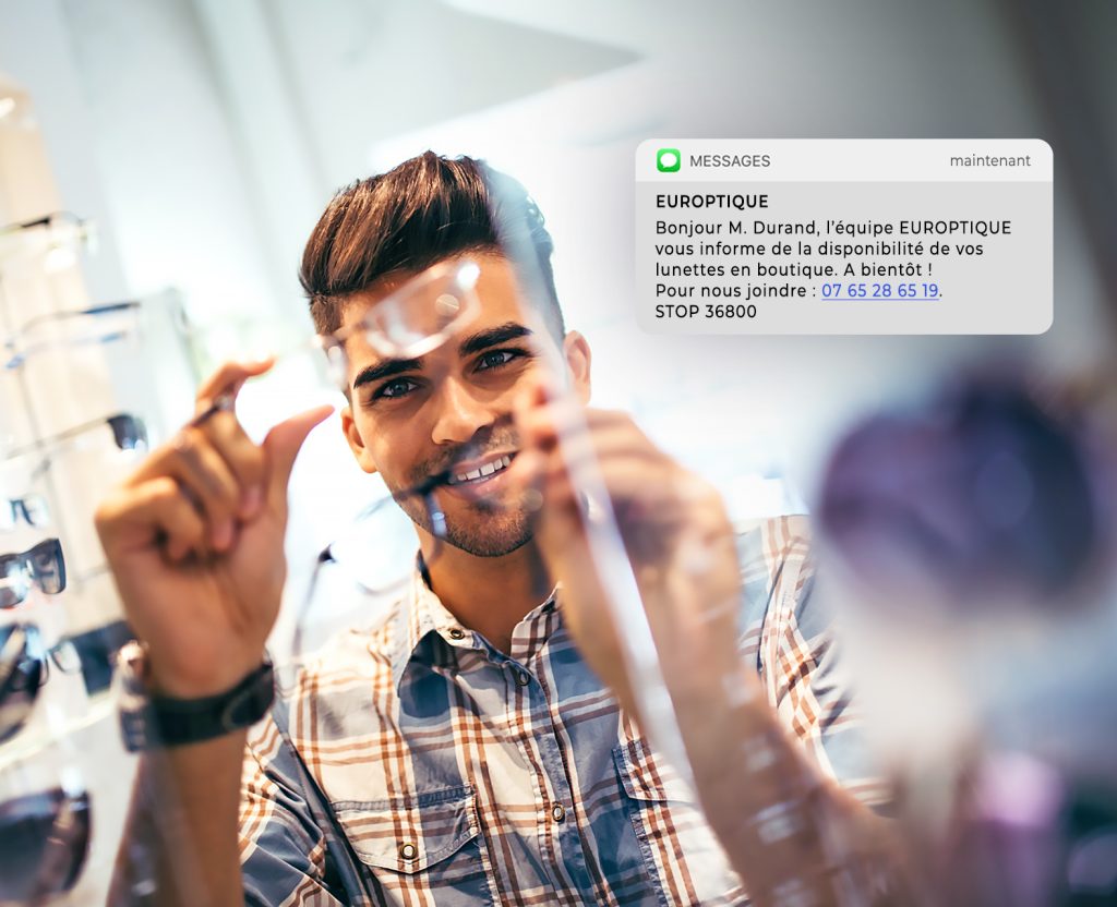 envoyer sms marketing opticien lunetier
